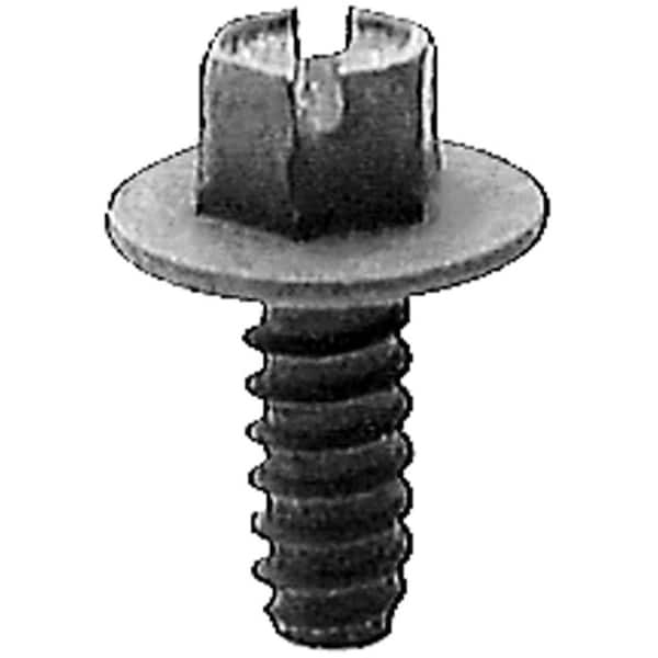 Auveco SLOT. HEX WSHR HD LICENSE PLT SCRW #14 X 5/8 BLK, 50PK 16421 - main